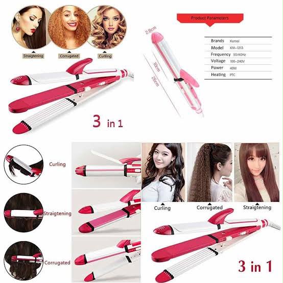 2-in-1 Hair Curler & Straightener