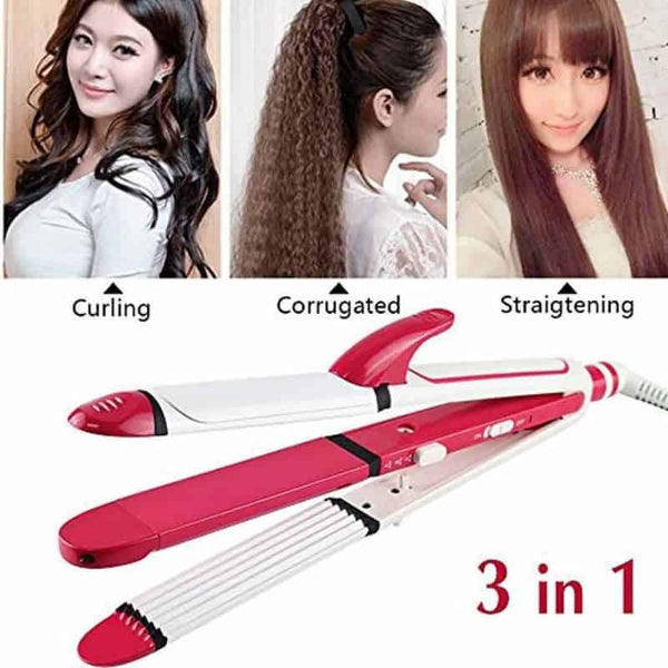 2-in-1 Hair Curler & Straightener