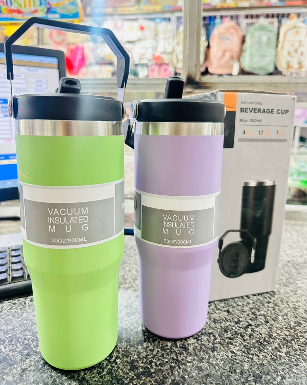 Stylish Tumbler Collection – Large Insulated Cups with Handle & Straw